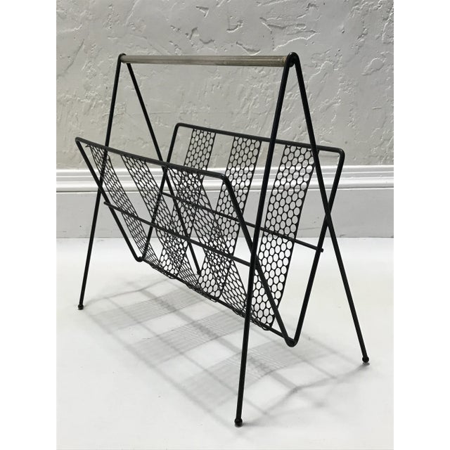 Perforated Metal Magazine Holder For Sale In San Francisco - Image 6 of 8
