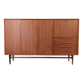Mid-Century Teak Highboard by Heinrich Riestenpatt For Sale