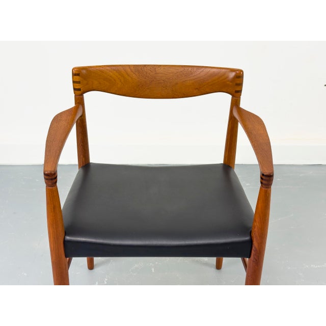 Mid-Century Modern Vintage Teak Armchair by H. W. Klein for Bramin, 1960s For Sale - Image 3 of 16