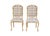 USA, 1980s Pair of faux rope frame dining chairs custom made for Holland Salley, Inc of Naples, Florida. Fun square...