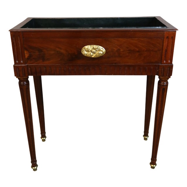Louis XVI Style Planter in Mahogany For Sale