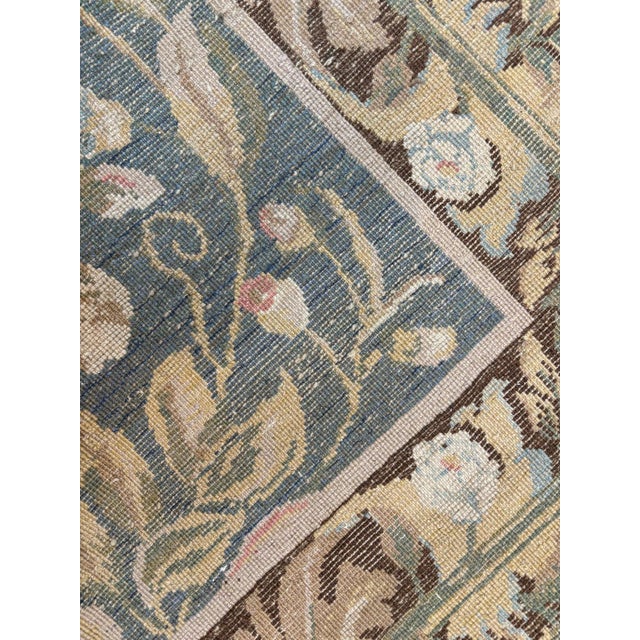 1970s Vegetable Dye Floral Rug , 8'7" X 12'2" For Sale - Image 4 of 5