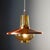 Vintage German Pendant Lamp in Copper and Amber Class from Peill & Putzler, 1970s For Sale - Image 4 of 7