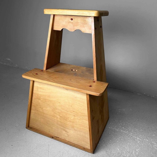 Wooden Fumidai Stepping Stool, Japan, 1970s For Sale - Image 6 of 15