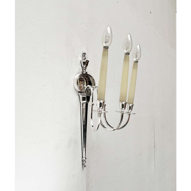 Vintage Neo-Classical Hollywood Regency Italian Sconces, Set of 3 For Sale - Image 17 of 18