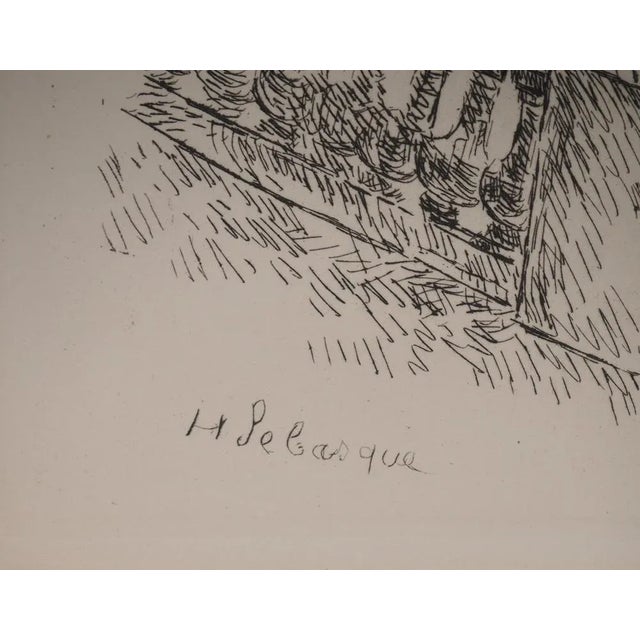 Henri Lebasque, The Quai d'Orsay Bridge, Original Engraving For Sale - Image 3 of 6