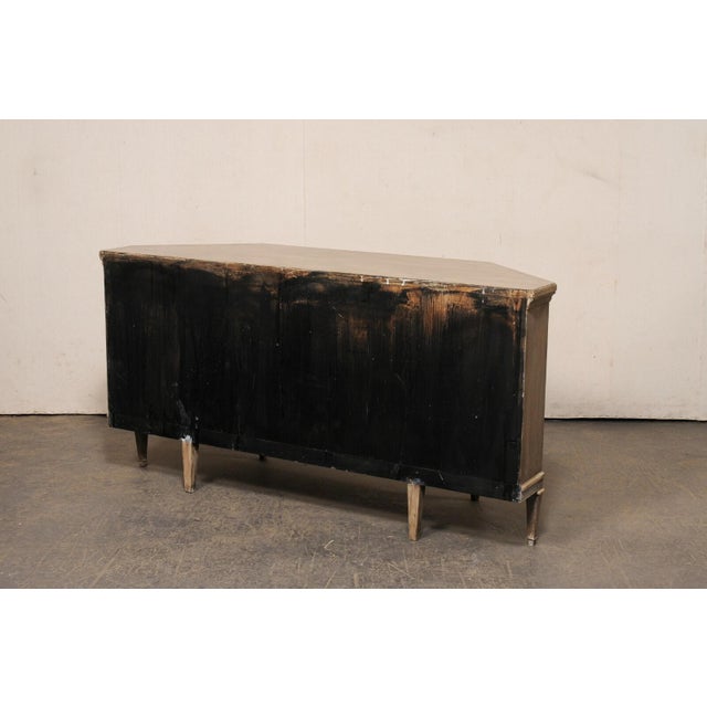 Wood Italian Inspired 4-Door Credenza Cabinet For Sale - Image 7 of 11