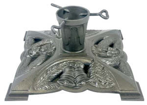 Art Nouveau Cast Iron Christmas Tree Stand, 1890s