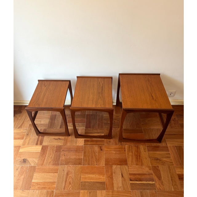 Teak Nesting Tables from G-Plan, 1960s, Set of 3 For Sale - Image 9 of 17
