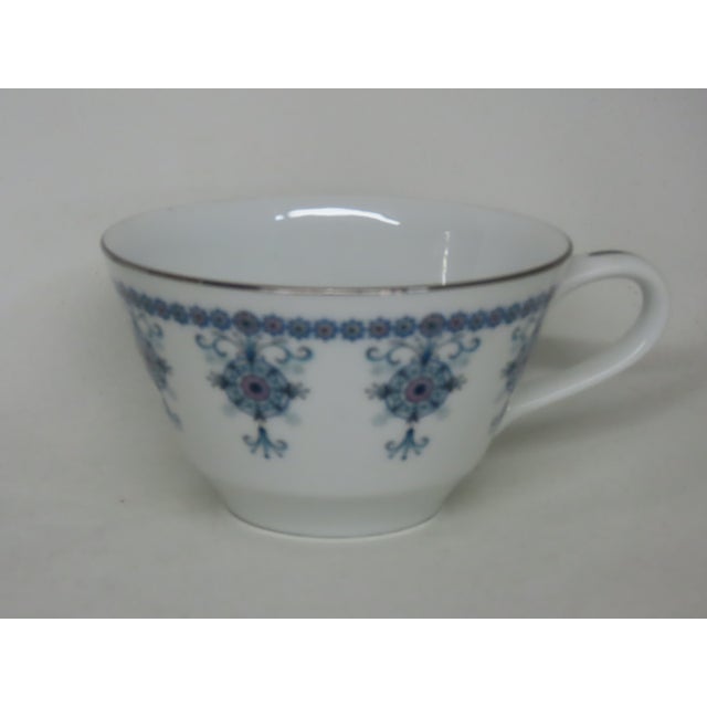 Traditional Noritake Nippon Toki Kaisha Japan Bone China Tea Cup and Saucer Set 4666b For Sale - Image 3 of 14