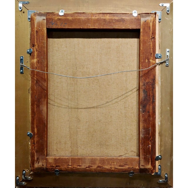 Ludwig Ernest Faber- Scottish in Uniform Waking With His Wife in Downtown Philadelphia-Oil Painting-1890s For Sale - Image 9 of 10