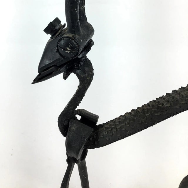 Artisan Vintage Metal Artwork Deer Sculpture Steampunk For Sale - Image 10 of 13