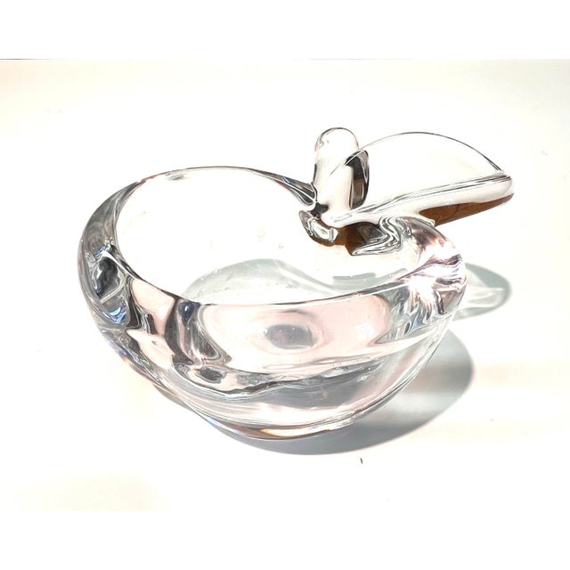 French Pair of Late 20th Century Art Vannes French Crystal Fruit Bowls For Sale - Image 3 of 9