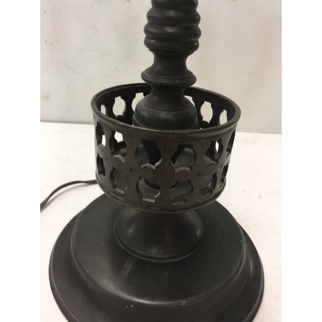 Antique Candlestick Lamp Brass Chairish