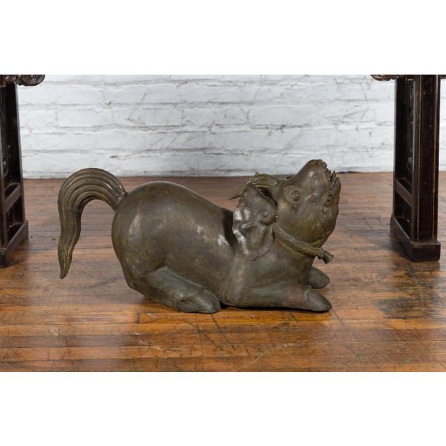 Mid 19th Century Celebes Island Hand-Tooled Temple Monster Sculpture For Sale - Image 10 of 13