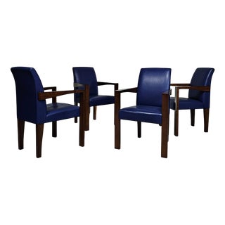 Ying Bridge Conference Chairs in Leather from Hugues Chevalier, Set of 5 For Sale