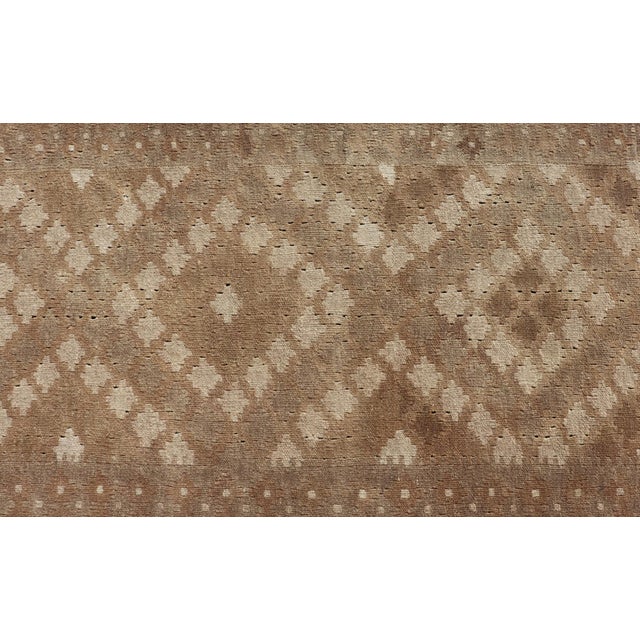 Vintage Turkish Tribal Kilim Runner With Warm Earth Tones and Geometric Patterns 2'5"x12'0" For Sale In Atlanta - Image 6 of 10