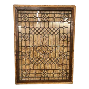 Oversized Monumental Victorian Leaded Window