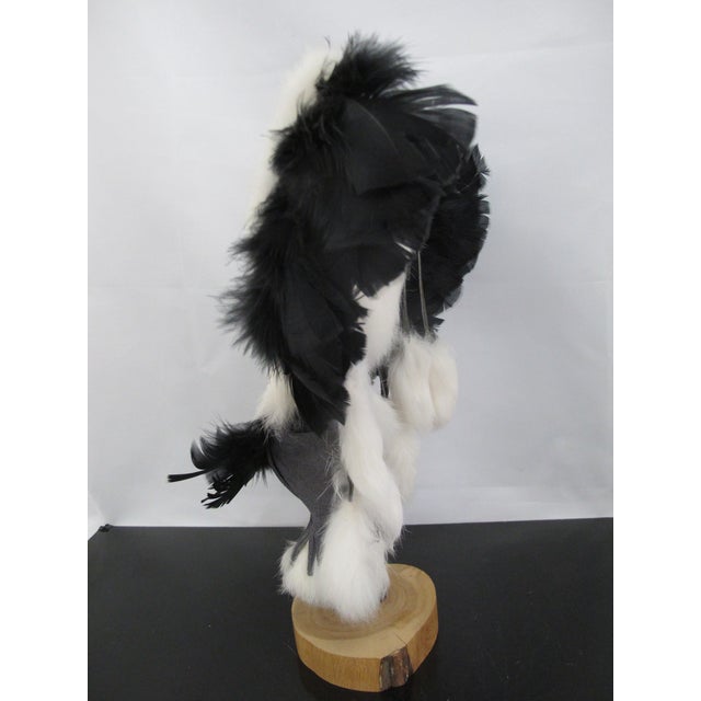 Navajo Native American Eagle Dancer Kachina Doll Statue Figurine Signed For Sale - Image 10 of 10