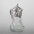 This Art Nouveau claret jug, dating to approximately 1900, features a silver-plated mount and handle crafted by LaPierre...
