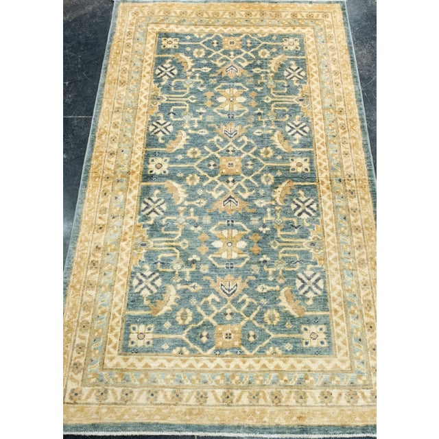 Turkish Oushak Rug 2'10" x 4'10" #17474 Explore a curated collection of hallway runners, wool rugs, and handmade...