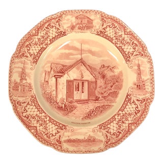 1st Edition China Hall Charleston Scene Plate For Sale