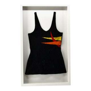 Antique Wool Bathing Suit Framed For Sale