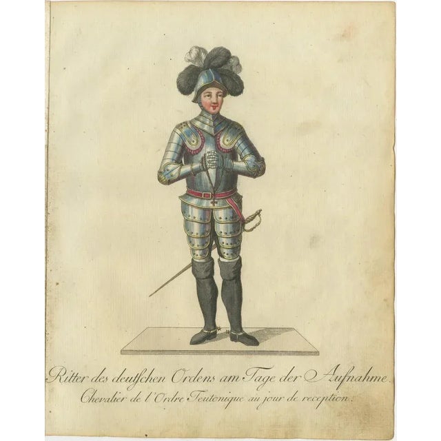 Schwan, Grand Master of the Order of St. Michael in Ceremonial Attire, 1791 Engraving, 1791, Print