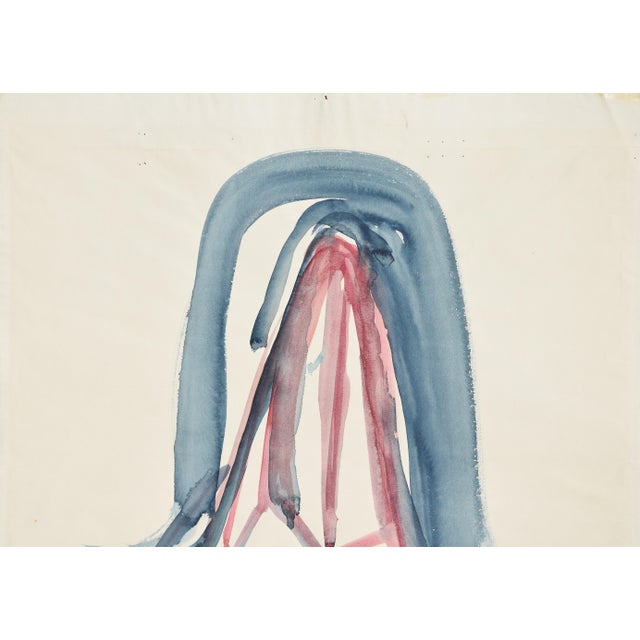 Charlotte Hilmer, Iris Blossom, 1955, Oil on Canvas For Sale - Image 6 of 12