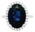 Alexander Beverly Hills Gia 6.79ct Oval Ceylon Sapphire & Diamond Ring 18k, Size 6.75 For Sale