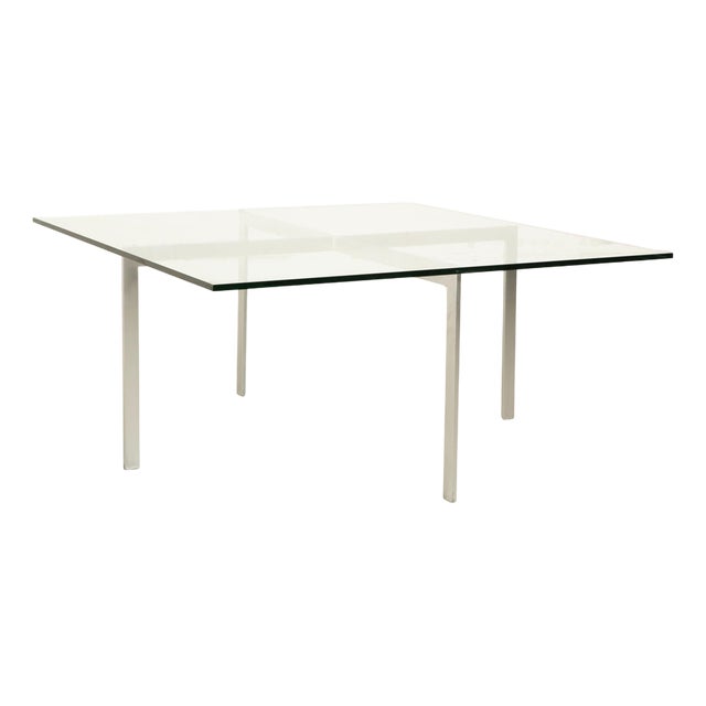 Barcelona Glass Coffee Table by Ludwig Mies Van Der Rohe for Knoll International For Sale