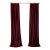 Custom Made Designer Silk Deep Red Wine Drapery Panels Pair Pinch Pleat – Flannel Interlined, Lined For Sale