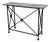 Vintage Stone Top Medallion Iron Base Console Table For Sale