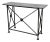 Vintage Stone Top Medallion Iron Console Table For Sale