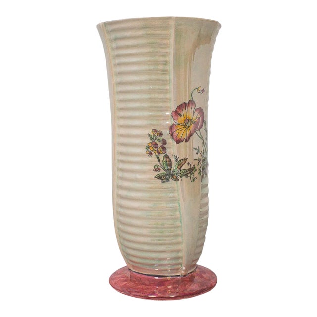 Mid-20th Century English Ceramic Lustre Flower Vase For Sale