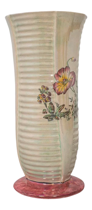 Mid-20th Century English Ceramic Lustre Flower Vase