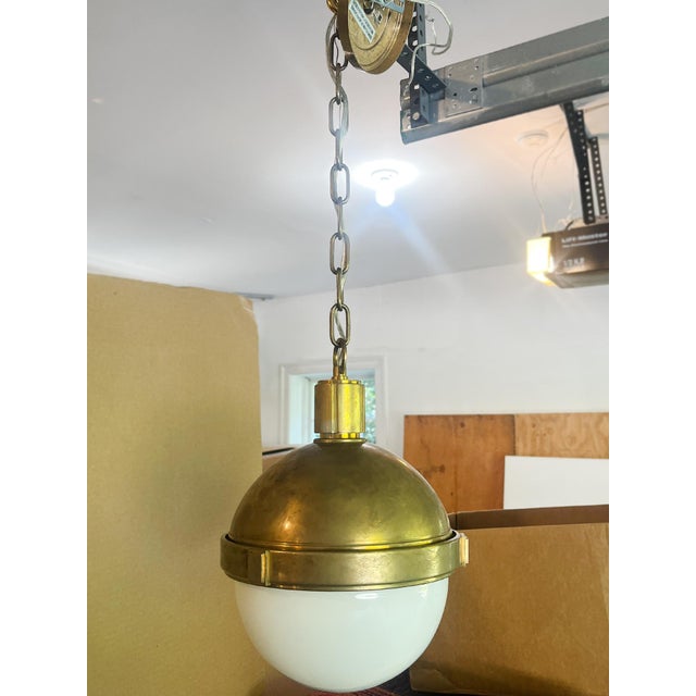 Contemporary Lambert Globe Pendant Light by Hudson Valley Lighting For Sale - Image 3 of 9