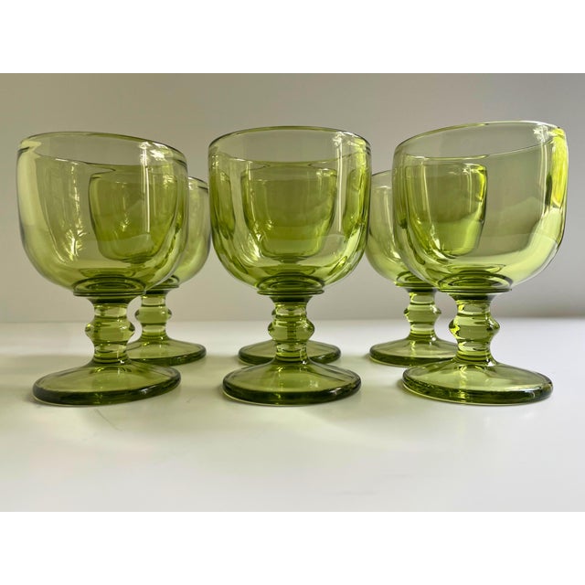 Mid 20th Century Vintage Imperial Hoffman House Green Goblets - Set of 12 For Sale - Image 5 of 8