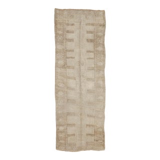 Mid 20th Century Mid 20th Century Washed Out Vintage Turkish Kars Rug For Sale