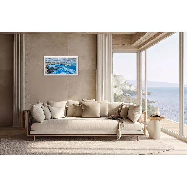 Quiet Places & Journeys — Point Reyes Seashore Original oil painting by L. Haas, 12 x 24 in unframed stretched canvas,...