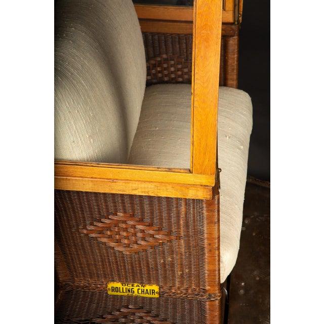 Nautical Vintage Ocean Rolling Chair Co. Inc. Boardwalk Cart: A Timeless Seaside Treasure For Sale - Image 3 of 12