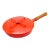 Vintage Dansk Kobenstyle Red Enamel Skillet Pan and Lid Designed by Jens Quistgaard For Sale