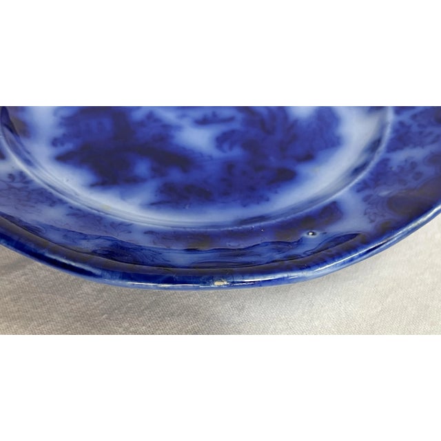 Vintage Asian Design Porcelain Blue and White Plates- Set of 3 For Sale - Image 12 of 12