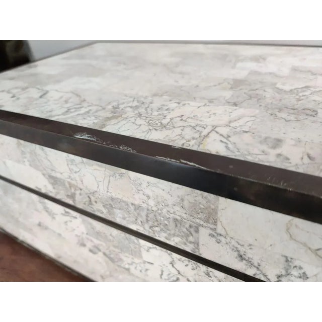 Marble, Wood and Brass Box from Maitland Smith, 1970s For Sale - Image 15 of 18