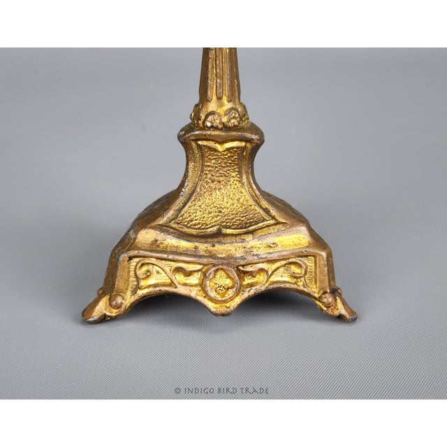 Early 1900's Art Nouveau American Candlestick Holders - Set of 2 For Sale In Greenville, SC - Image 6 of 10