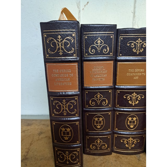 Animal Skin Set of 6, 1990s Oxford Companion Easton Press 6 Volumes For Sale - Image 7 of 16