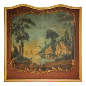 Flemish School Artist, Summer Maritime Landscape, 18th Century, Oil on Canvas, Framed