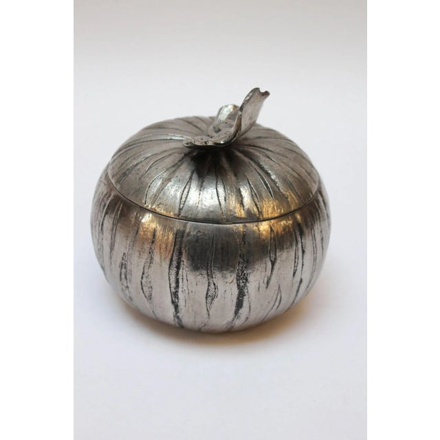 Mauro Manetti Italian Silver-Plated "Pumpkin" Ice Bucket For Sale - Image 4 of 13