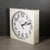ABOUT Vintage electric painted wood wall clock with glass front. Shown with life size hand model for scale. CREATOR...