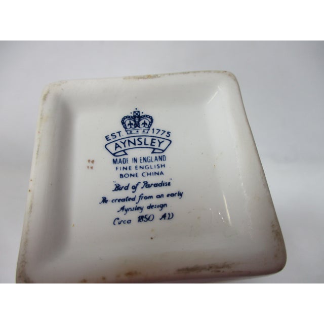 White Aynsley Bird of Paradise Stemmed Vase For Sale - Image 8 of 9